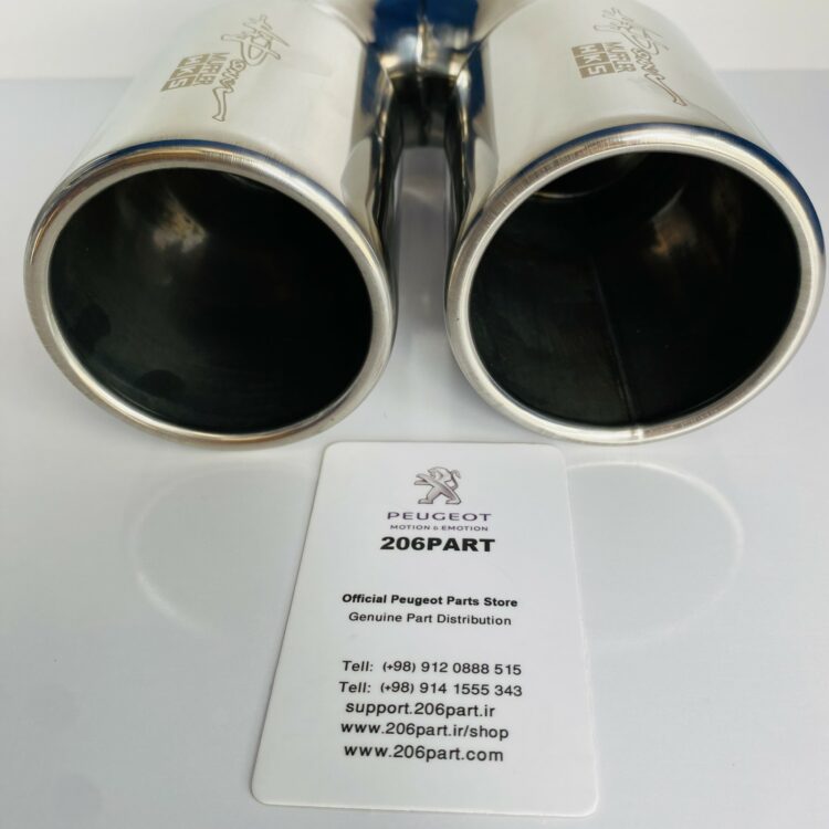 سر اگزوز پژو 206 و 207 طرح RC برند HKS تمام استیل